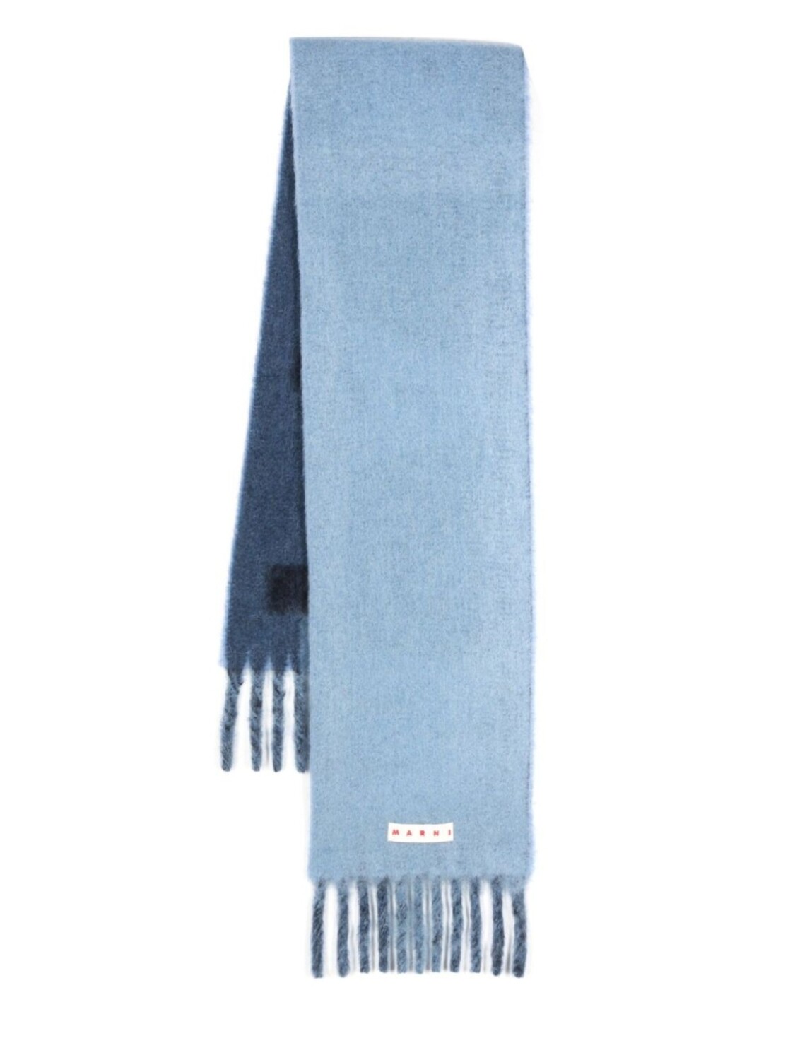 Marni шарф с бахромой и логотипом, синий
Marni шарф с бахромой и логотипом, синий