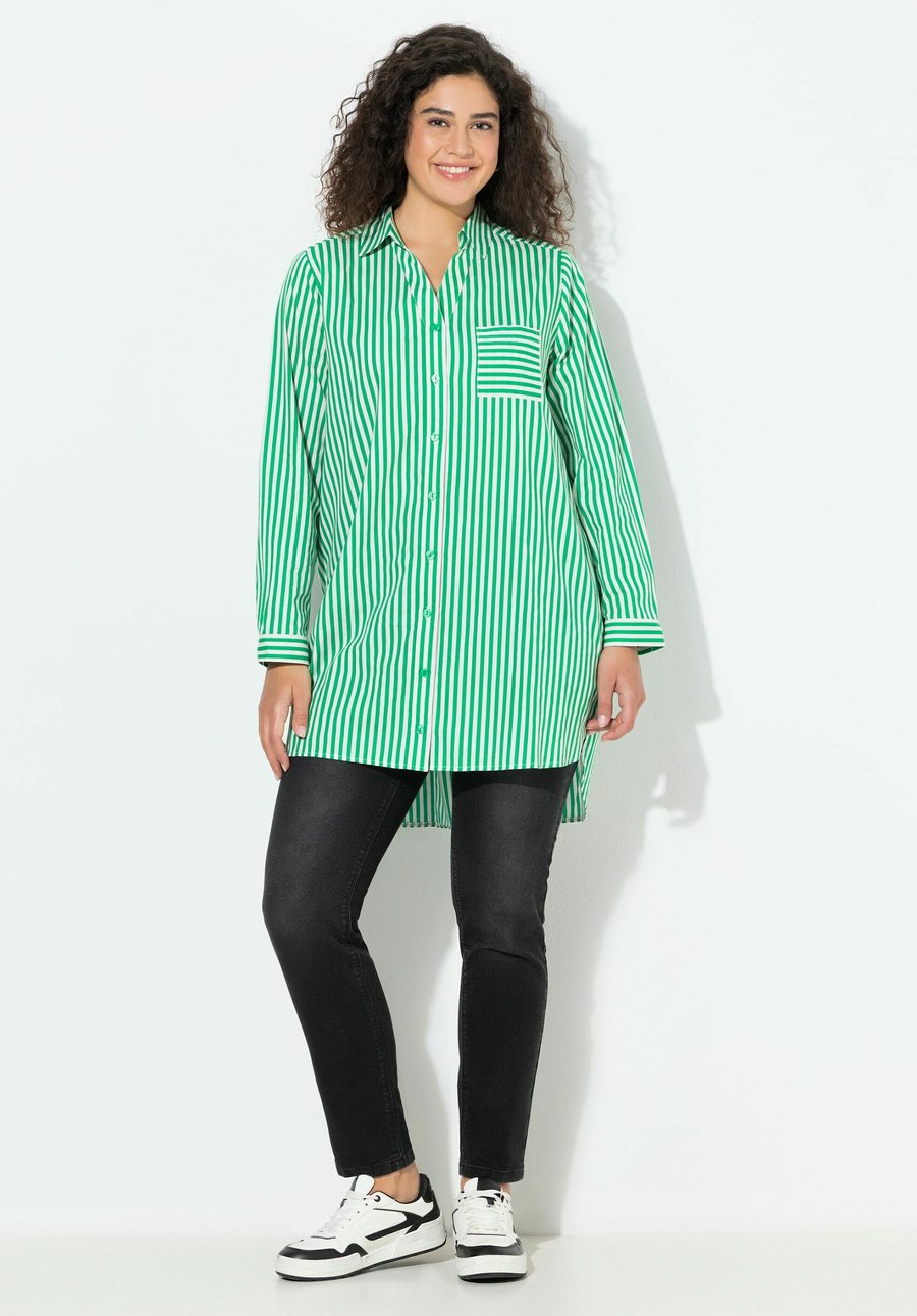 Блуза Ulla Popken STREIFEN LANGARM, Emerald Green/Green
Блуза Ulla Popken STREIFEN LANGARM, Emerald Green/Green