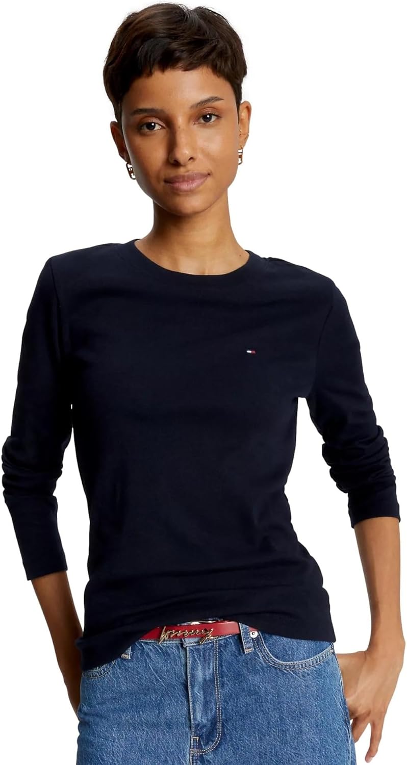 Женский лонгслив с узором пейсли от Tommy Hilfiger, Desert Sky Navy.
Женский лонгслив с узором пейсли от Tommy Hilfiger, Desert Sky Navy.