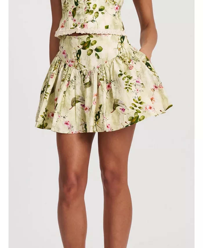 Женская льняная юбка Zanelle Green с цветочным принтом и заниженной талией Miss Circle, зеленый
Женская льняная юбка Zanelle Green с цветочным принтом и заниженной талией Miss Circle, зеленый