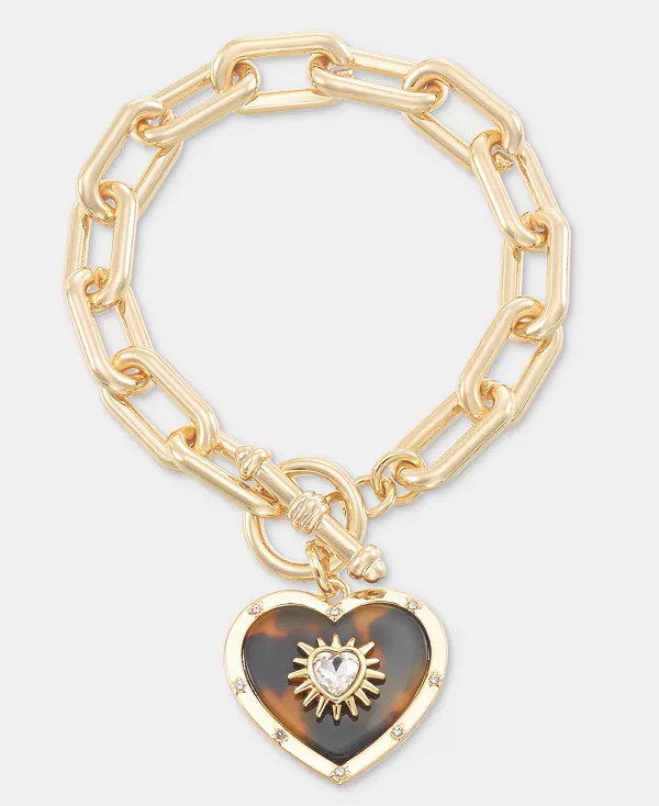 Браслет с подвесками в форме сердца из кристаллов и черепаховой кожи, эксклюзив от Macy's On 34Th, brown
Браслет с подвесками в форме сердца из кристаллов и черепаховой кожи, эксклюзив от Macy's On 34Th, brown