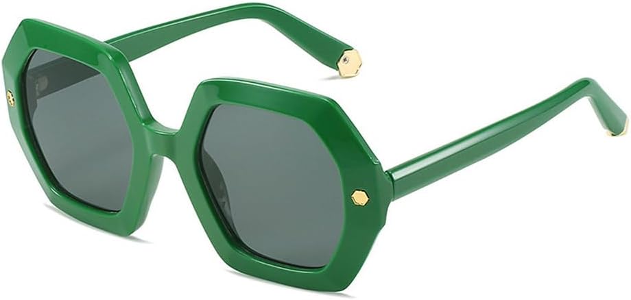 Винтажные солнцезащитные очки Polygon для женщин, модные, с металлическими заклепками, защита от УФ-излучения UV400, трендовые солнцезащитные очки с градиентным переходом для мужчин TKKTLLT, Green Green
Винтажные солнцезащитные очки Polygon для женщин, модные, с металлическими заклепками, защита от УФ-излучения UV400, трендовые солнцезащитные очки с градиентным переходом для мужчин TKKTLLT, Green Green