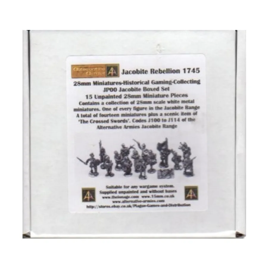 Коробочный набор Jacobite, Jacobite Rebellion 1745 (28mm)
Коробочный набор Jacobite, Jacobite Rebellion 1745 (28mm)