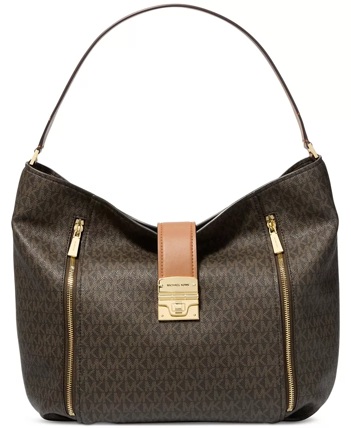 Сумка через плечо Extra Large Hobo Michael Kors, коричневый/бежевый
Сумка через плечо Extra Large Hobo Michael Kors, коричневый/бежевый