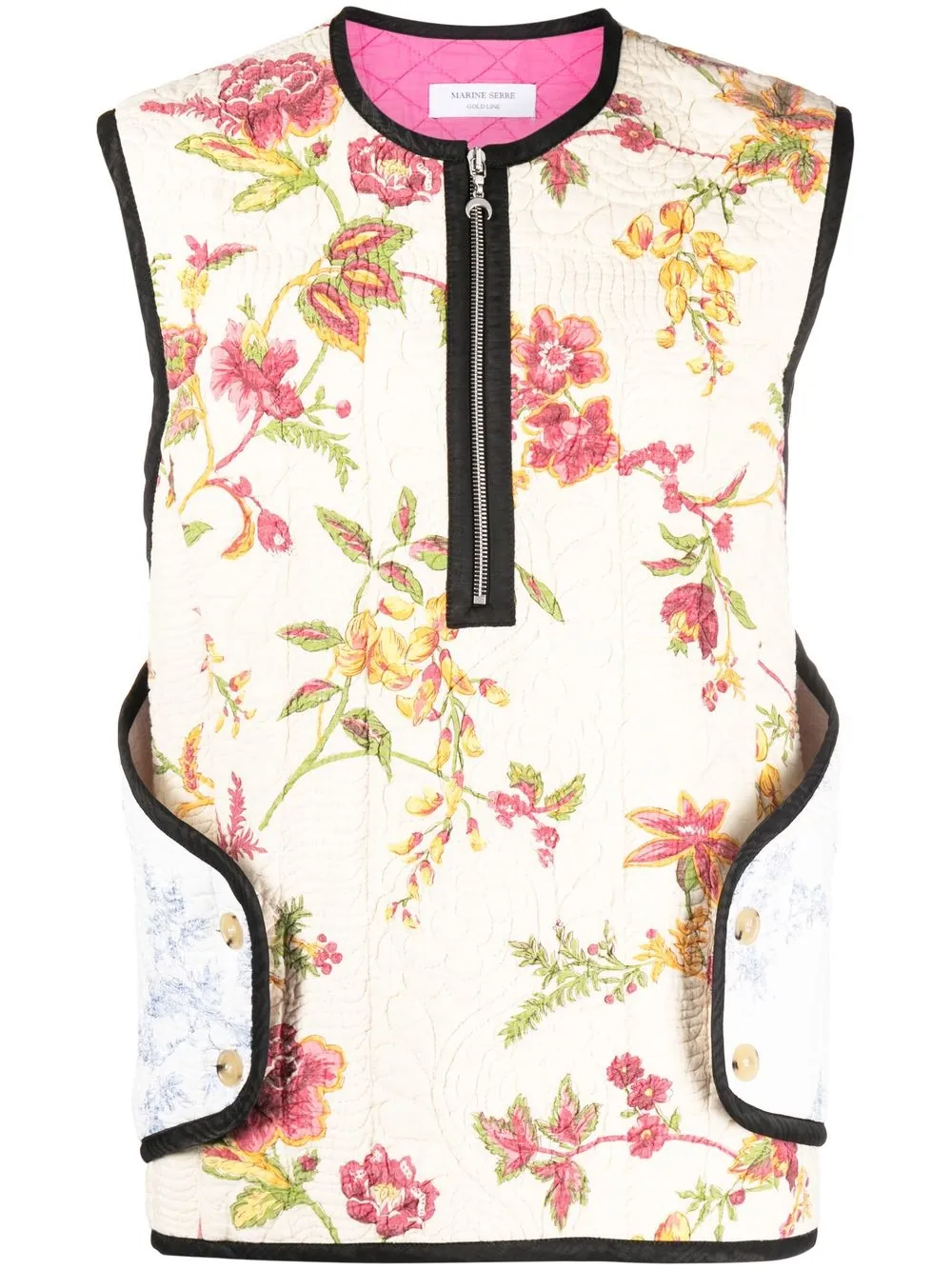 Жилет с цветочным принтом Marine Serre, нейтральный
Жилет с цветочным принтом Marine Serre, нейтральный