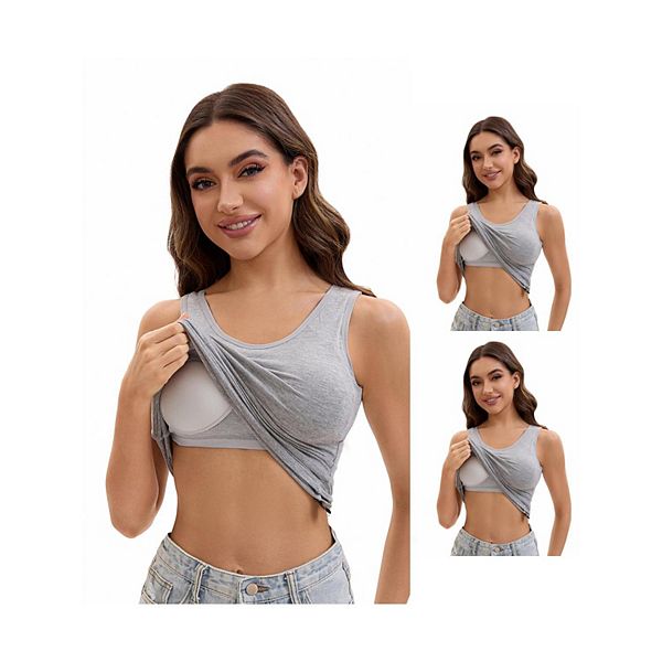 Комплект из 3 женских маечек на широких бретелях со встроенными бюстгальтерами с подкладкой, повседневные топы. Inspire Chic, Grey
Комплект из 3 женских маечек на широких бретелях со встроенными бюстгальтерами с подкладкой, повседневные топы. Inspire Chic, Grey