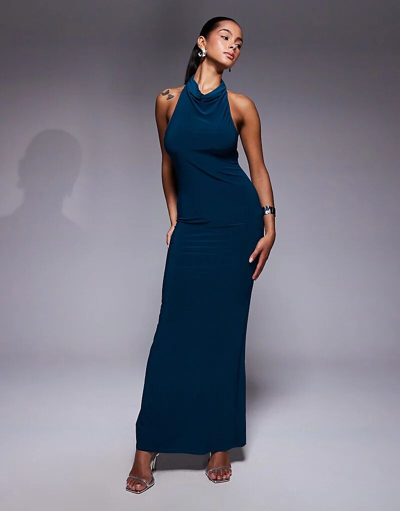 Платье макси ASOS DESIGN с драпировкой и открытой спиной, цвет «бензиново-голубой»
Платье макси ASOS DESIGN с драпировкой и открытой спиной, цвет «бензиново-голубой»