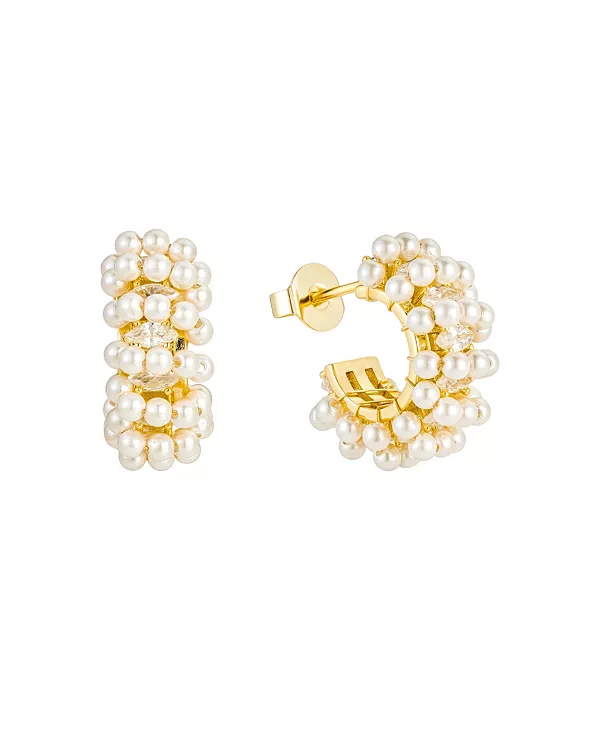 Мини-Серьги-Кольца Millie с жемчугом Untamed Petals, gold
Мини-Серьги-Кольца Millie с жемчугом Untamed Petals, gold