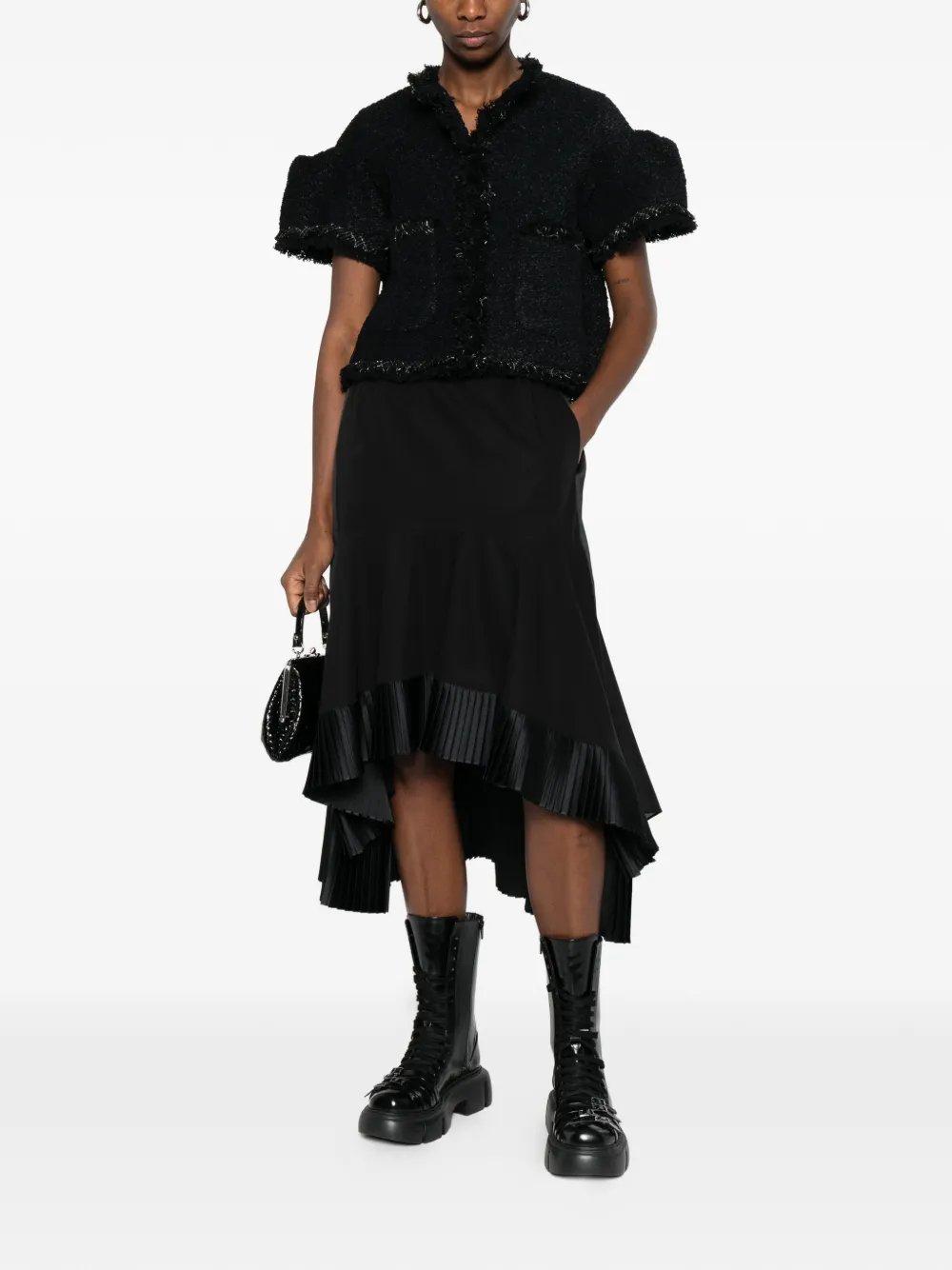 Куртка с бахромой Sacai, черный
Куртка с бахромой Sacai, черный
