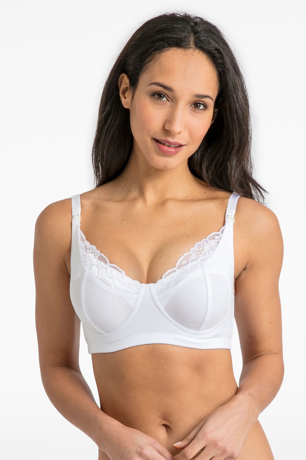 Бюстгальтер для беременных и кормящих с кружевной отделкой Jojo Maman Bébé, белый
Бюстгальтер для беременных и кормящих с кружевной отделкой Jojo Maman Bébé, белый