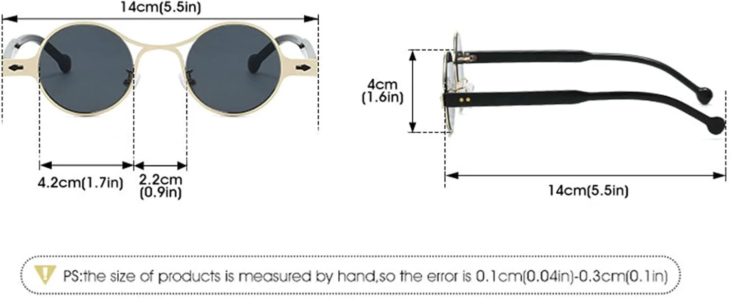 Солнцезащитные очки Willochra Retro Round Metal Punk Rivets для мужчин, защита от ультрафиолета UV400, модные градиентные солнцезащитные очки для женщин, C6
Солнцезащитные очки Willochra Retro Round Metal Punk Rivets для мужчин, защита от ультрафиолета UV400, модные градиентные солнцезащитные очки для женщин, C6