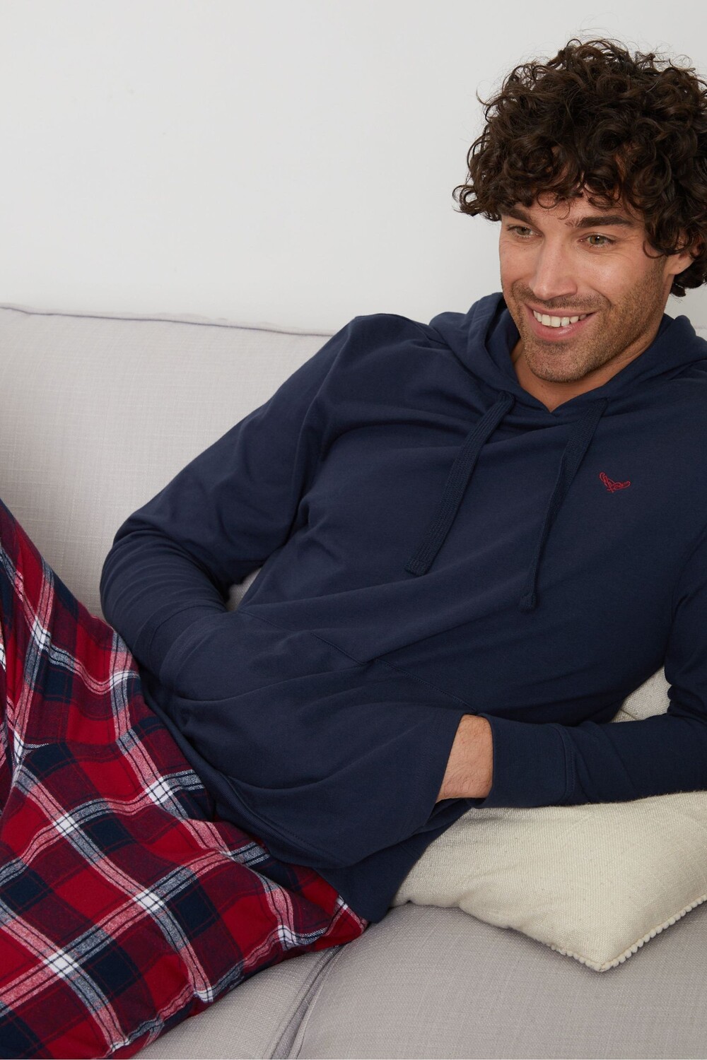 Пижама: худи и клетчатые брюки Threadbare, синий
Пижама: худи и клетчатые брюки Threadbare, синий