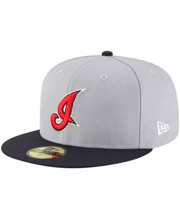 Мужская серая шерстяная шляпа Cleveland Guardians Cooperstown Collection 59FIFTY New Era, серый 
Мужская серая шерстяная шляпа Cleveland Guardians Cooperstown Collection 59FIFTY New Era, серый