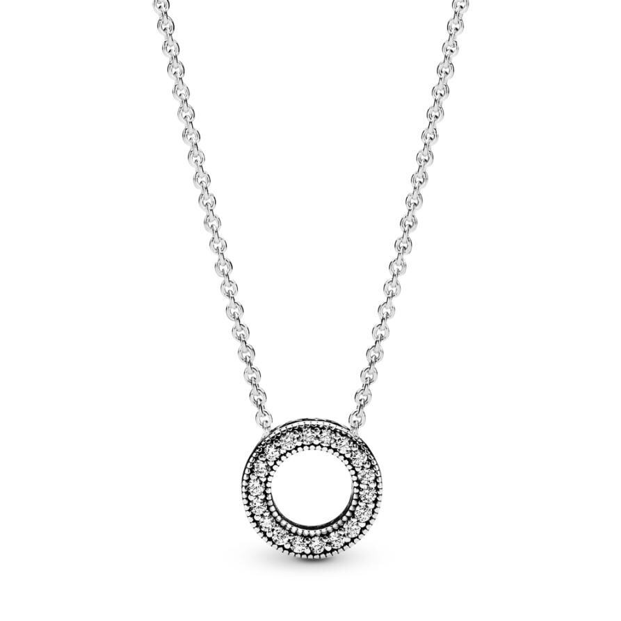 Ожерелье Pandora Logo Pavé Circle Collier, стерлинговое серебро
Ожерелье Pandora Logo Pavé Circle Collier, стерлинговое серебро