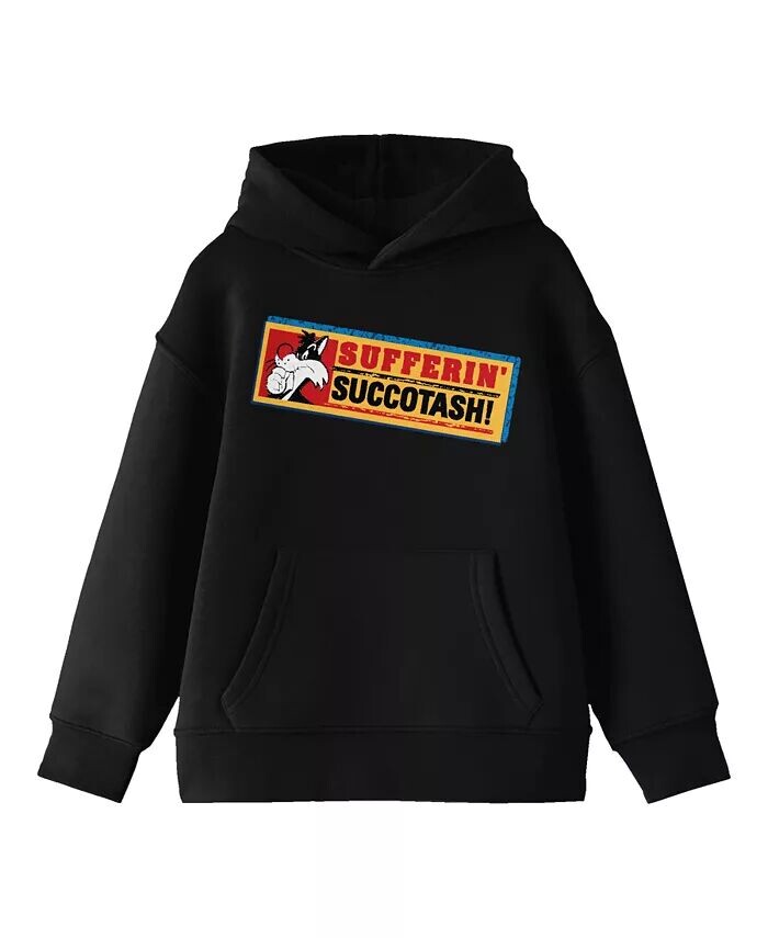 Boys Sufferin' Succotash! Сильвестр Молодежная черная толстовка с капюшоном с рисунком-XL Looney Tunes, черный
Boys Sufferin' Succotash! Сильвестр Молодежная черная толстовка с капюшоном с рисунком-XL Looney Tunes, черный