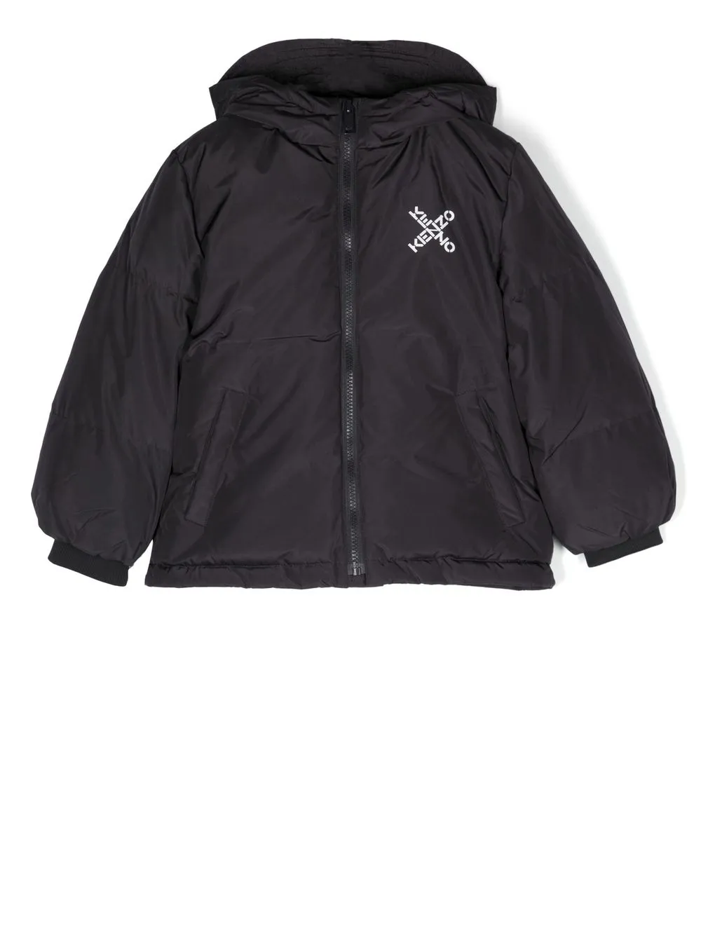 Пуховик с логотипом Kenzo Kids, черный
Пуховик с логотипом Kenzo Kids, черный
