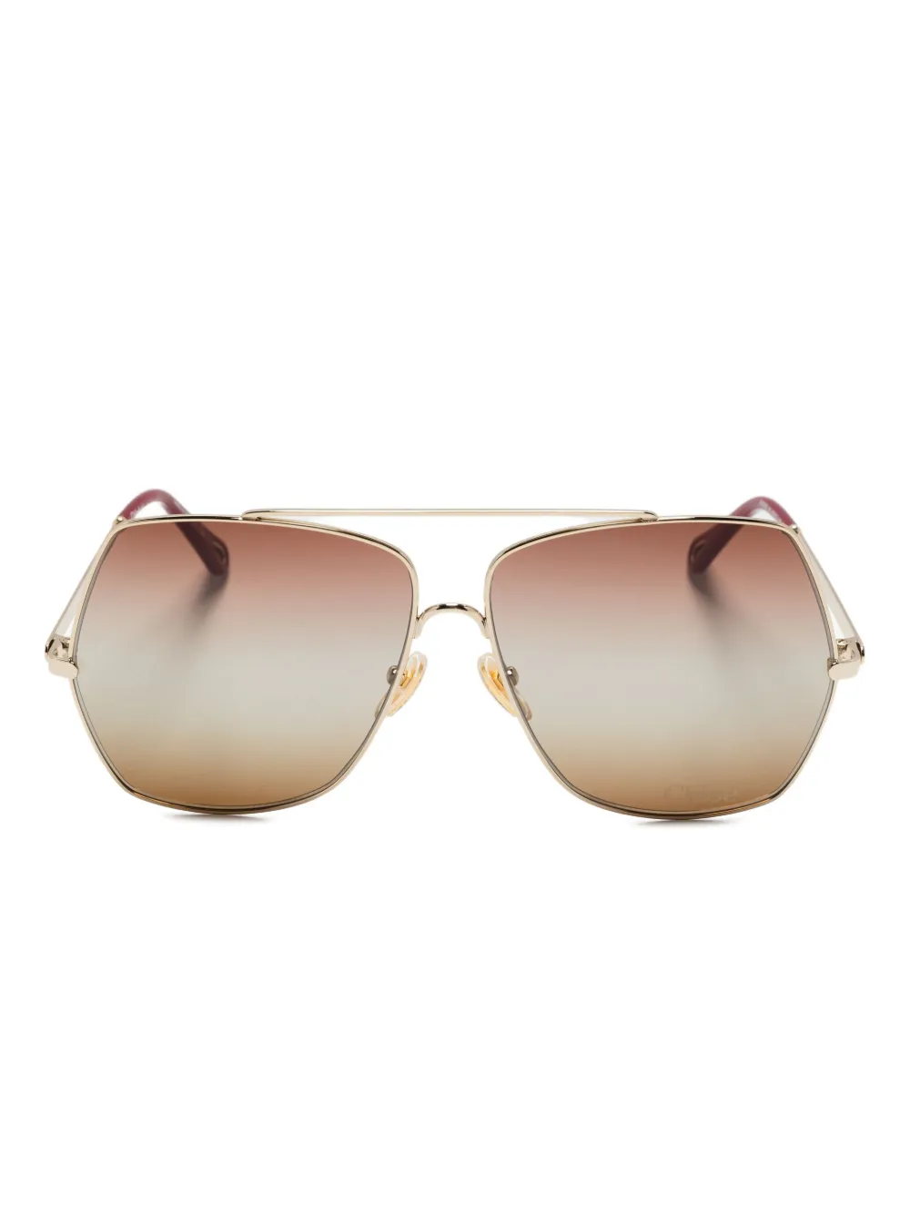 Солнцезащитные очки в геометричной оправе Chloé Eyewear, золотой
Солнцезащитные очки в геометричной оправе Chloé Eyewear, золотой