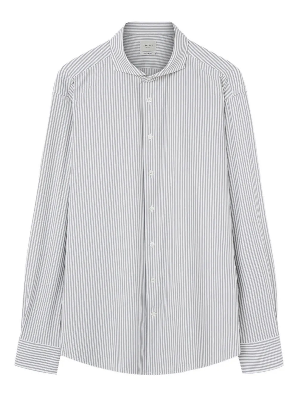 Полосатая рубашка с воротником-стойкой Traiano Milano, белый
Полосатая рубашка с воротником-стойкой Traiano Milano, белый