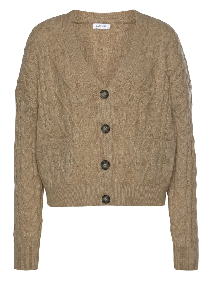 Кардиган LASCANA Strickjacke, цвет camelfarben 
Кардиган LASCANA Strickjacke, цвет camelfarben