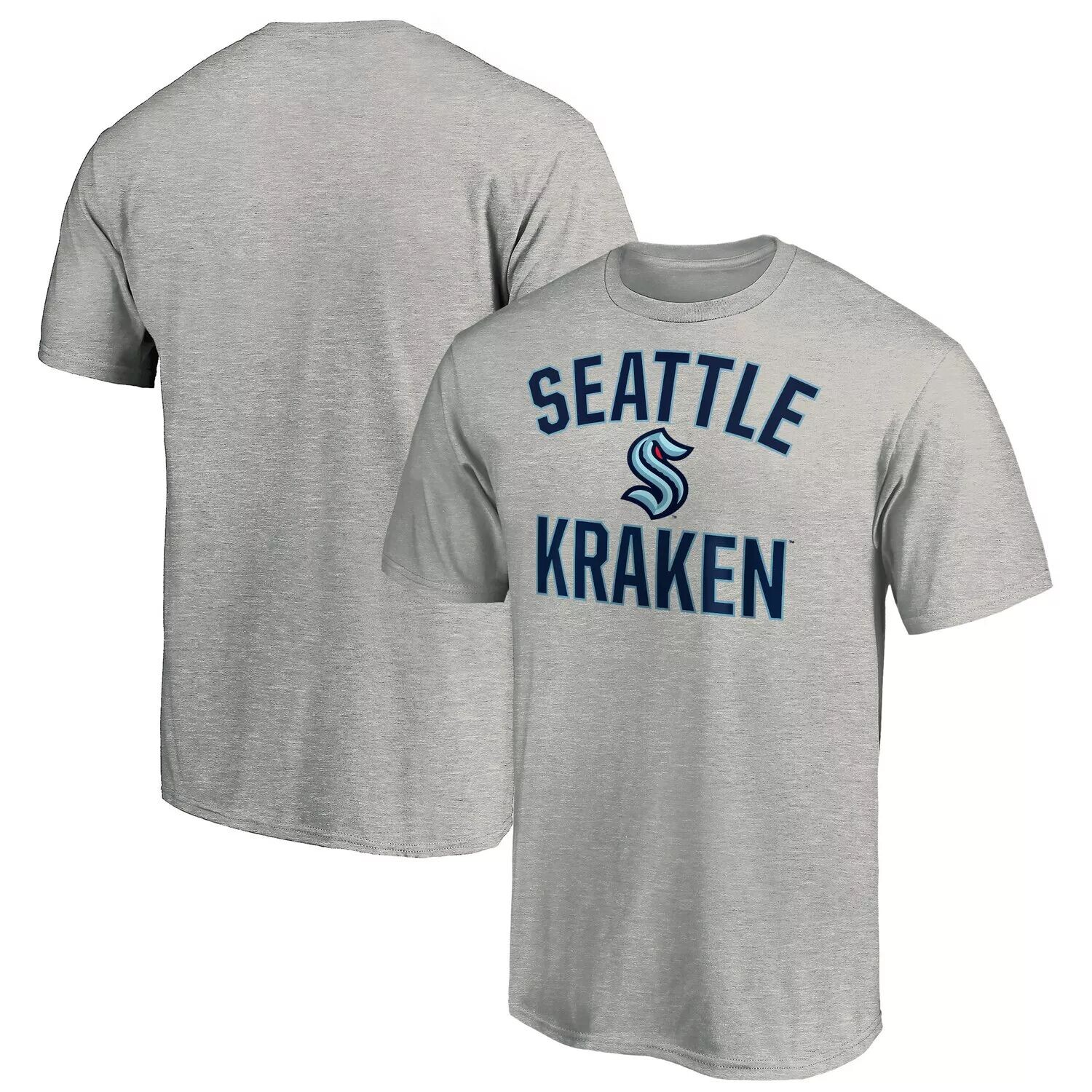 Мужская футболка с логотипом Heather Grey Seattle Kraken Victory Arch Fanatics 
Мужская футболка с логотипом Heather Grey Seattle Kraken Victory Arch Fanatics