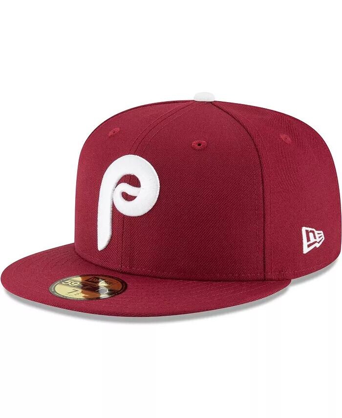 Мужская темно-бордовая шляпа Philadelphia Phillies Cooperstown Collection Wool 59FIFTY Fitted Hat New Era
Мужская темно-бордовая шляпа Philadelphia Phillies Cooperstown Collection Wool 59FIFTY Fitted Hat New Era