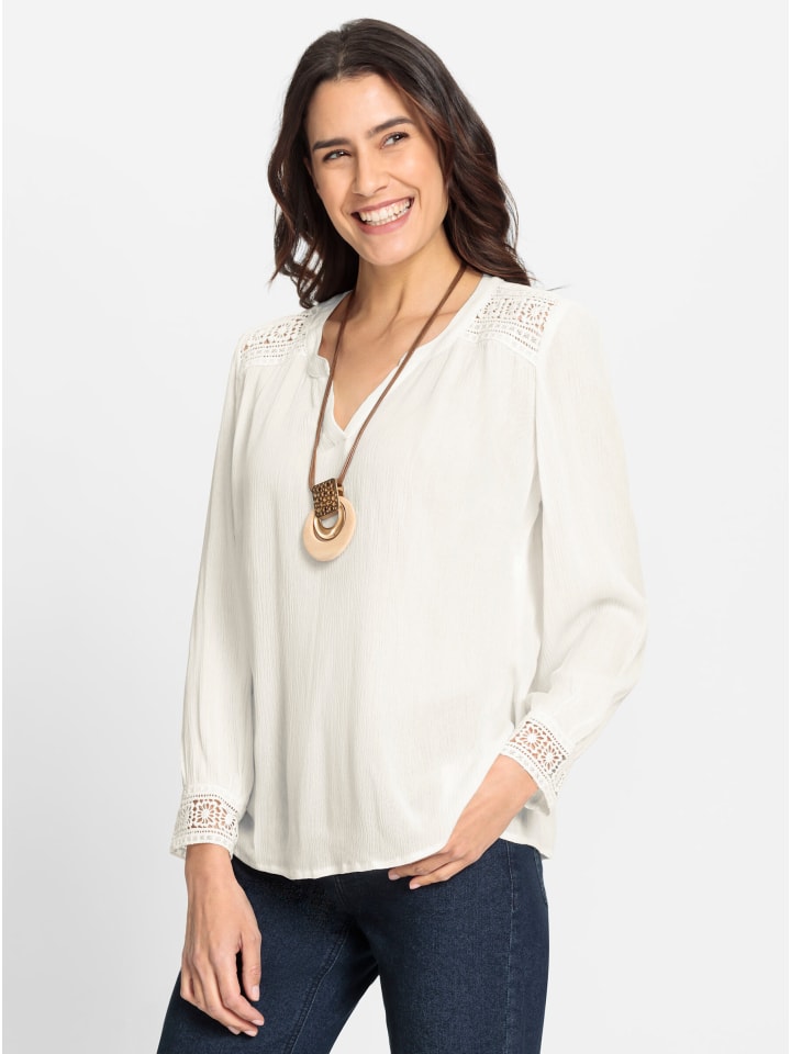 Блузка с жатым узором цвета экрю WITT WEIDEN
Блузка с жатым узором цвета экрю WITT WEIDEN