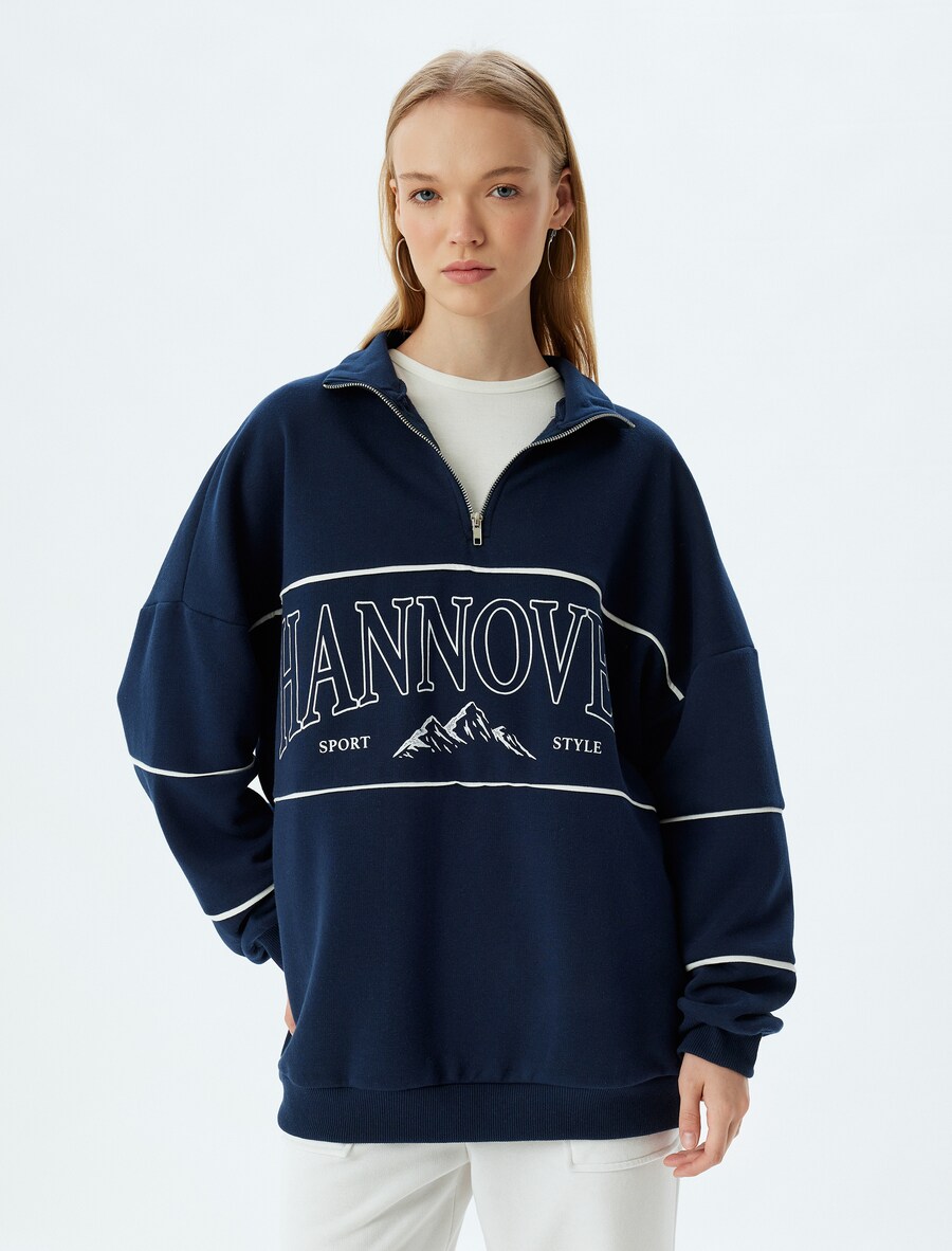 Толстовка Koton, темно-синий
Толстовка Koton, темно-синий