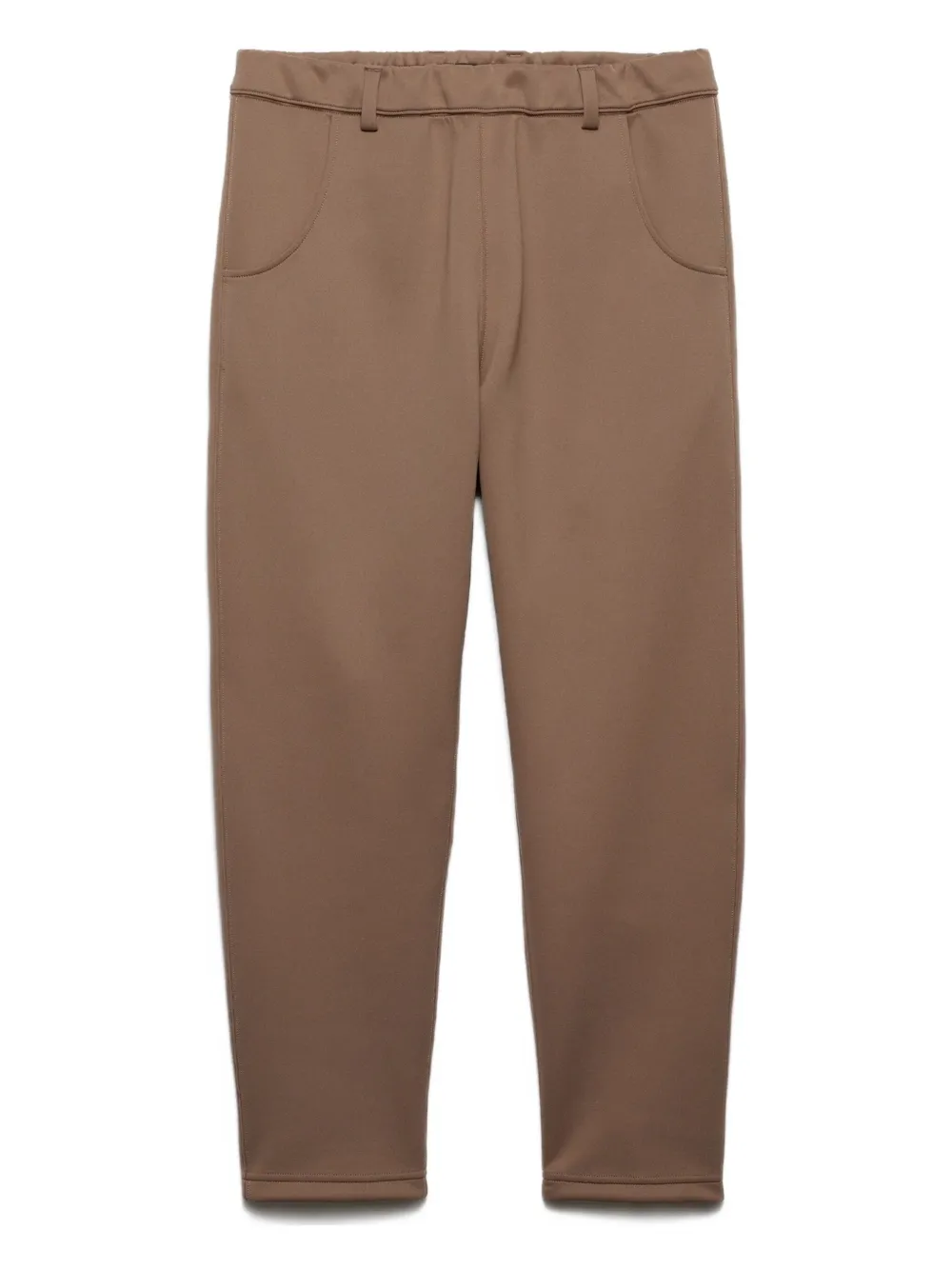 Брюки с эластичной талией и треугольным логотипом Prada, коричневый
Брюки с эластичной талией и треугольным логотипом Prada, коричневый