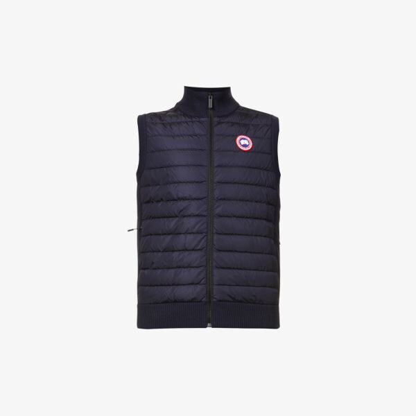 Жилет из шерсти и пуха с высоким воротником Canada Goose, темно-синий 
Жилет из шерсти и пуха с высоким воротником Canada Goose, темно-синий