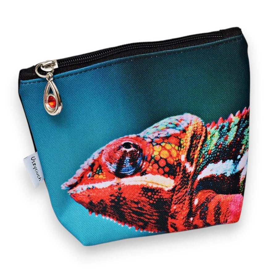 Маленькая женская косметичка, сумка-органайзер, чехол, мешочек, хамелеон Uszyciuch
Маленькая женская косметичка, сумка-органайзер, чехол, мешочек, хамелеон Uszyciuch