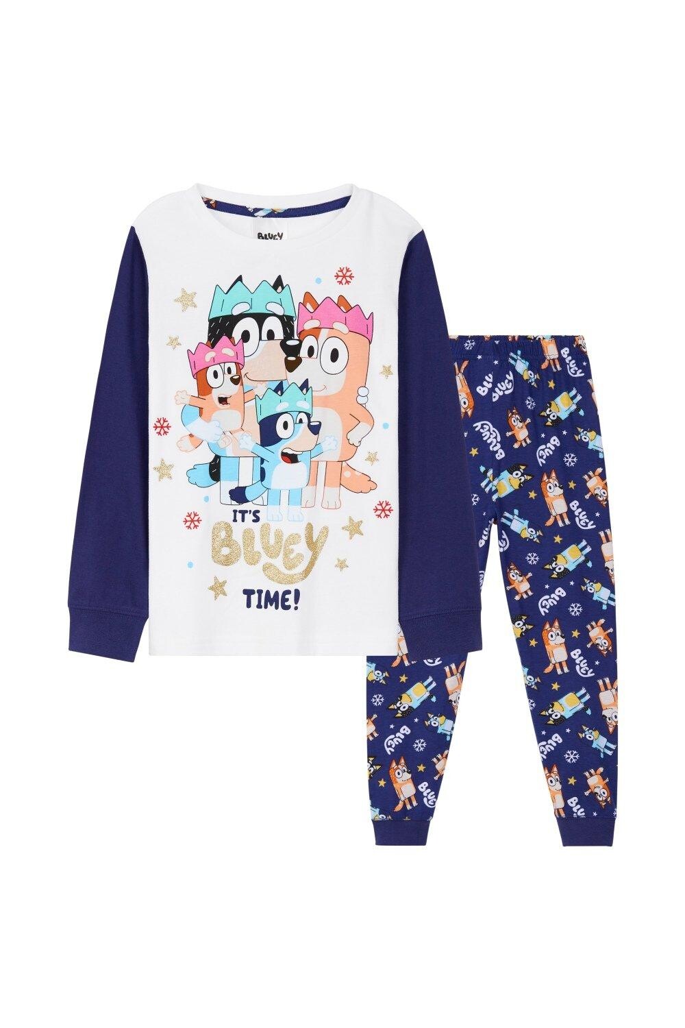 Пижамный комплект с длинными рукавами — низ и верх Bluey, мультиколор
Пижамный комплект с длинными рукавами — низ и верх Bluey, мультиколор