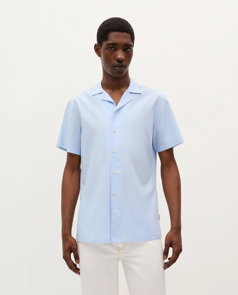 Мужская хлопковая рубашка с коротким рукавом Scalpers, светло-голубой
Мужская хлопковая рубашка с коротким рукавом Scalpers, светло-голубой