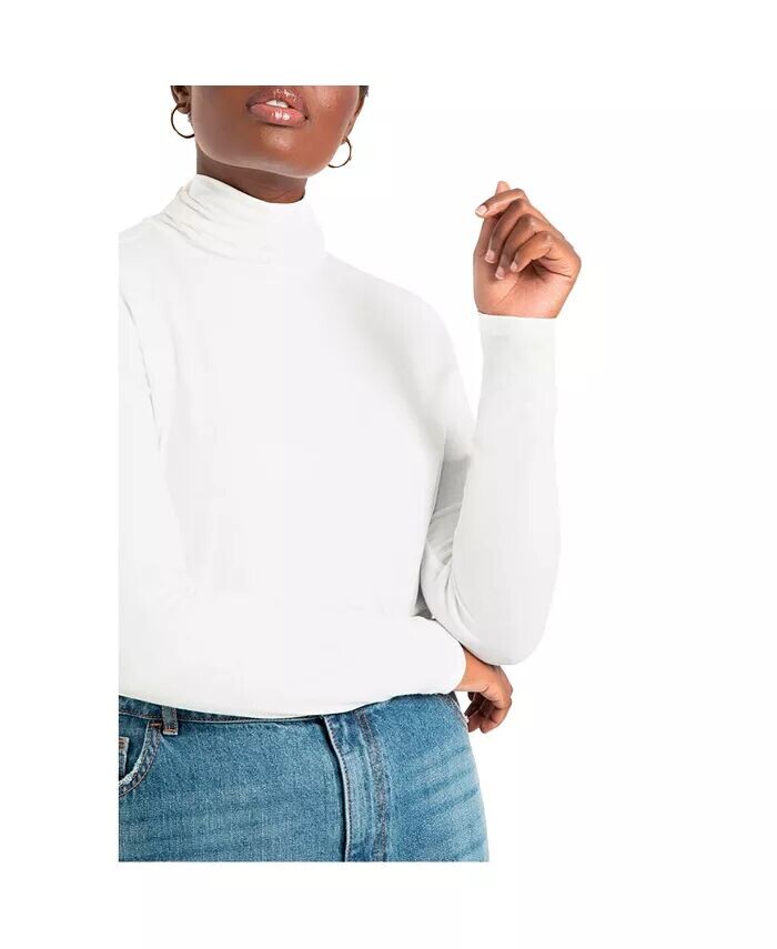 Многослойная водолазка больших размеров ELOQUII, белый
Многослойная водолазка больших размеров ELOQUII, белый