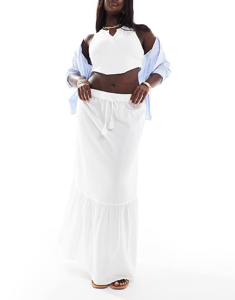 Vero Moda Curve – Длинная юбка белого цвета в стиле бохо
Vero Moda Curve – Длинная юбка белого цвета в стиле бохо
