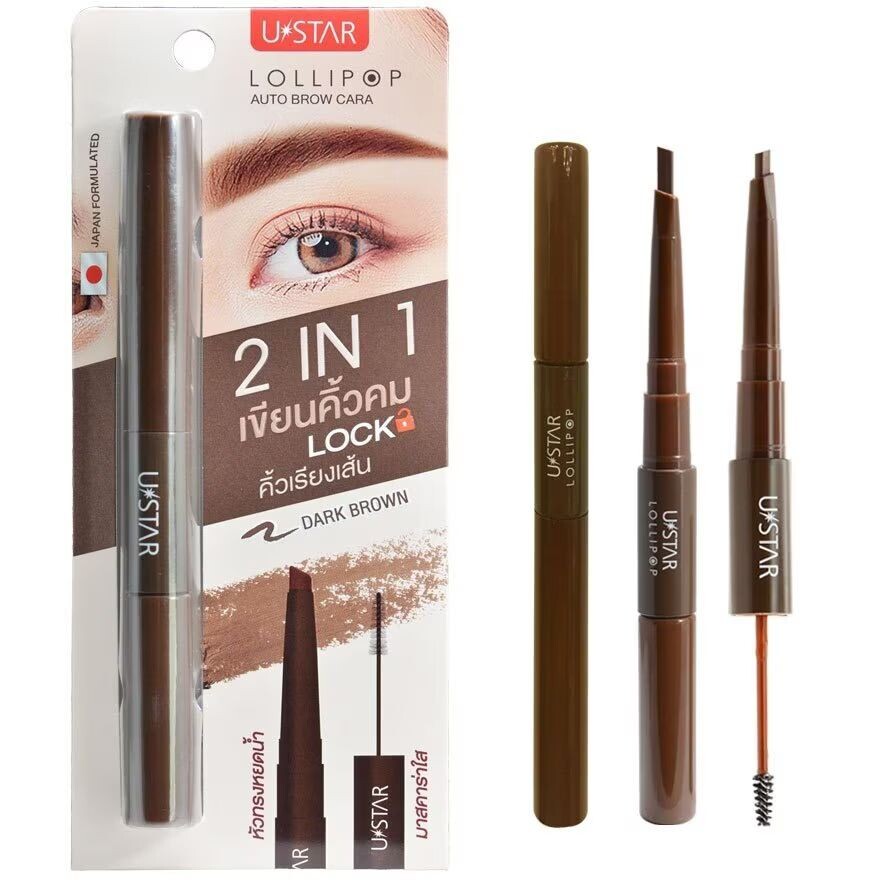 UStar Ustar Lollipop 2 In 1 Auto Brow Cara 2,15г. Темно коричневый, Dark Brown
UStar Ustar Lollipop 2 In 1 Auto Brow Cara 2,15г. Темно коричневый, Dark Brown