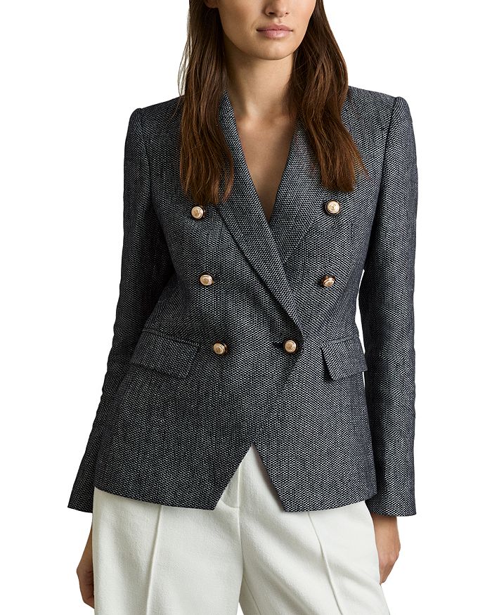 Блейзер Baker с двойной застежкой REISS, синий
Блейзер Baker с двойной застежкой REISS, синий