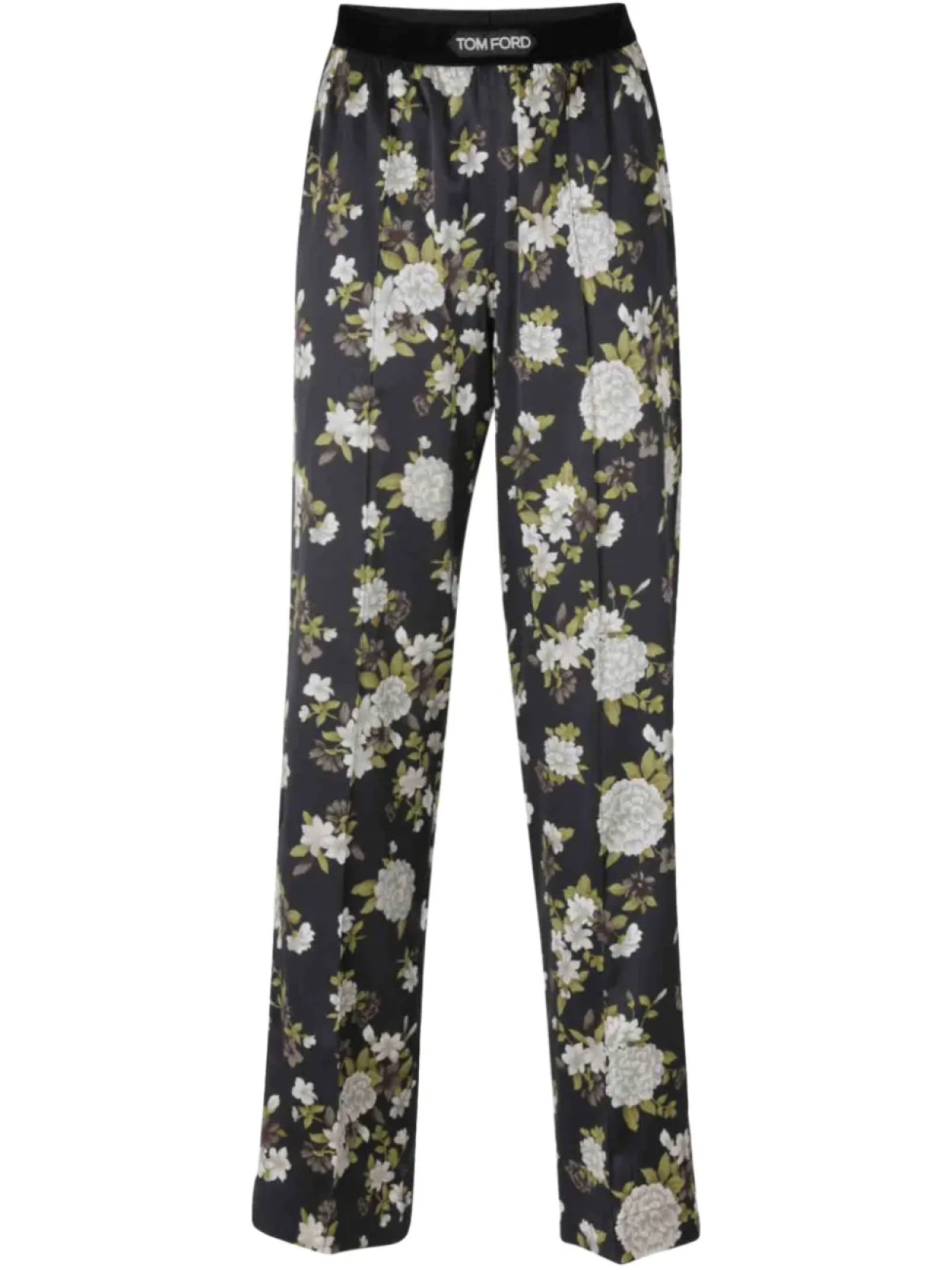 Пижамные брюки с цветочным принтом TOM FORD, черный
Пижамные брюки с цветочным принтом TOM FORD, черный