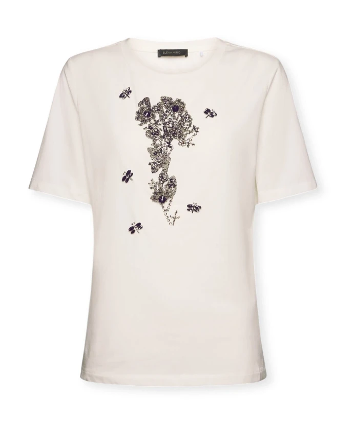 Футболка с цветочной вышивкой Elena Mirã², белый
Футболка с цветочной вышивкой Elena Mirã², белый