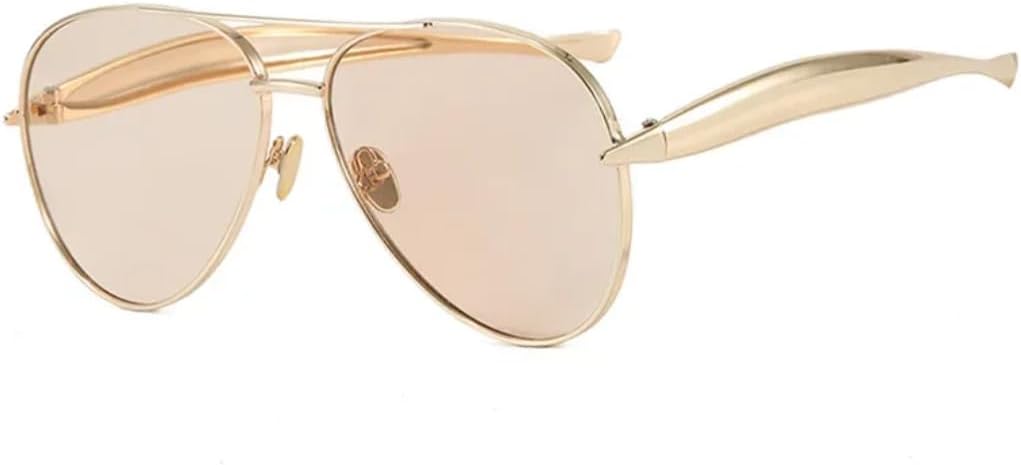 Солнцезащитные очки с защитой UV400 | Металлическая панк-оправа, цветные линзы | Для женщин и мужчин, для занятий спортом на открытом воздухе и вождения DSVIGF, Champagne
Солнцезащитные очки с защитой UV400 | Металлическая панк-оправа, цветные линзы | Для женщин и мужчин, для занятий спортом на открытом воздухе и вождения DSVIGF, Champagne