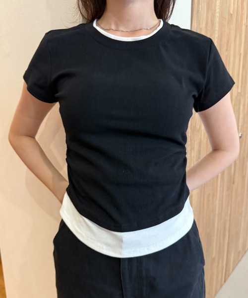 Футболка с коротким рукавом, двухцветная, многослойная Geeong, черный
Футболка с коротким рукавом, двухцветная, многослойная Geeong, черный