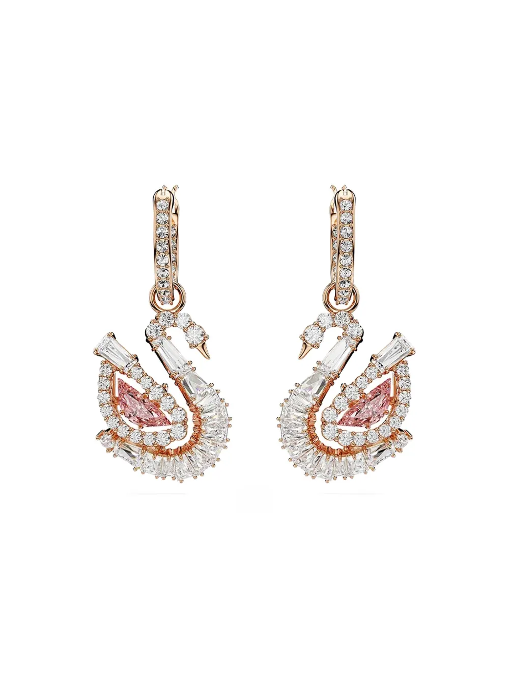 Серьги-кольца Swan из розового золота Swarovski, розовый
Серьги-кольца Swan из розового золота Swarovski, розовый