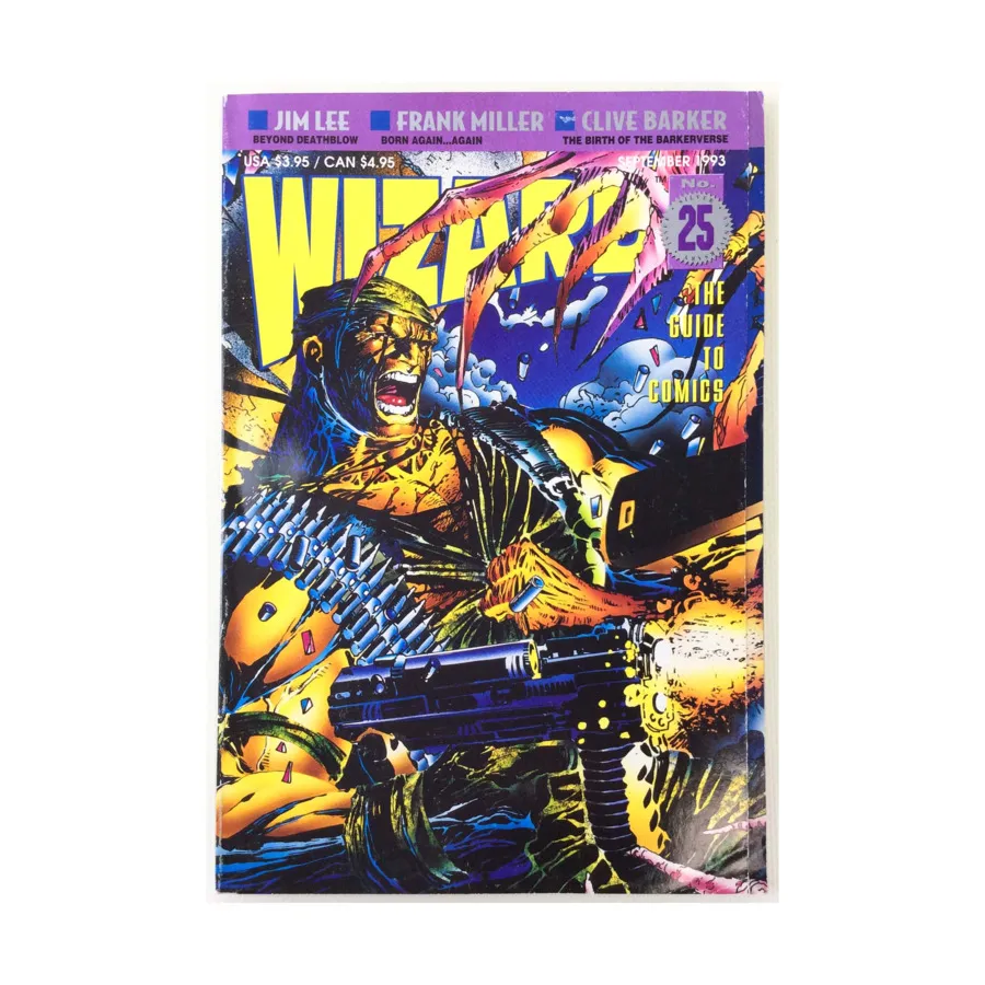 Журнал #25 "Jim Lee, Frank Miller, Clive Barker", Wizard Magazine
Журнал #25 "Jim Lee, Frank Miller, Clive Barker", Wizard Magazine