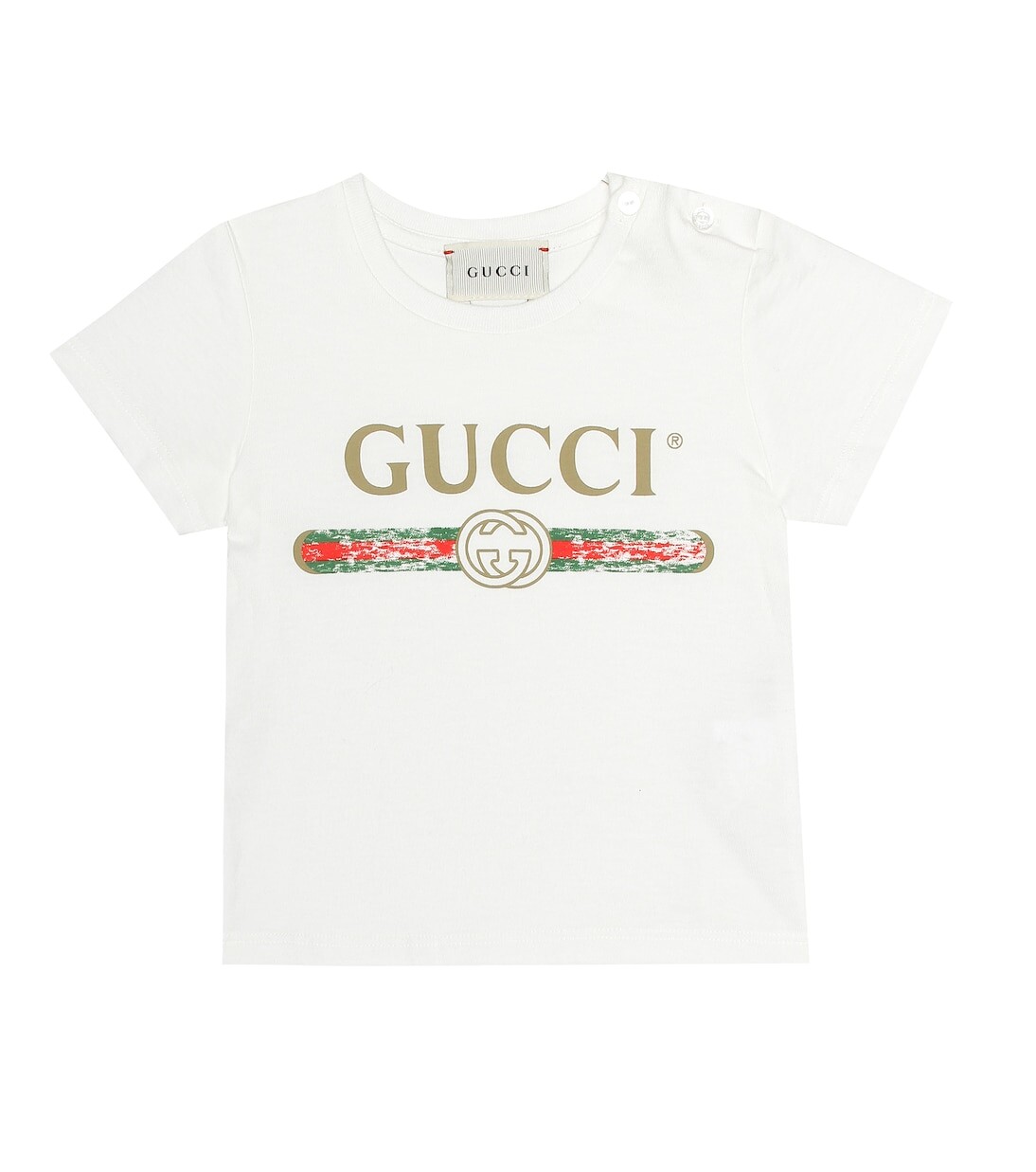 Хлопковая футболка с детским принтом Gucci Kids, белый
Хлопковая футболка с детским принтом Gucci Kids, белый