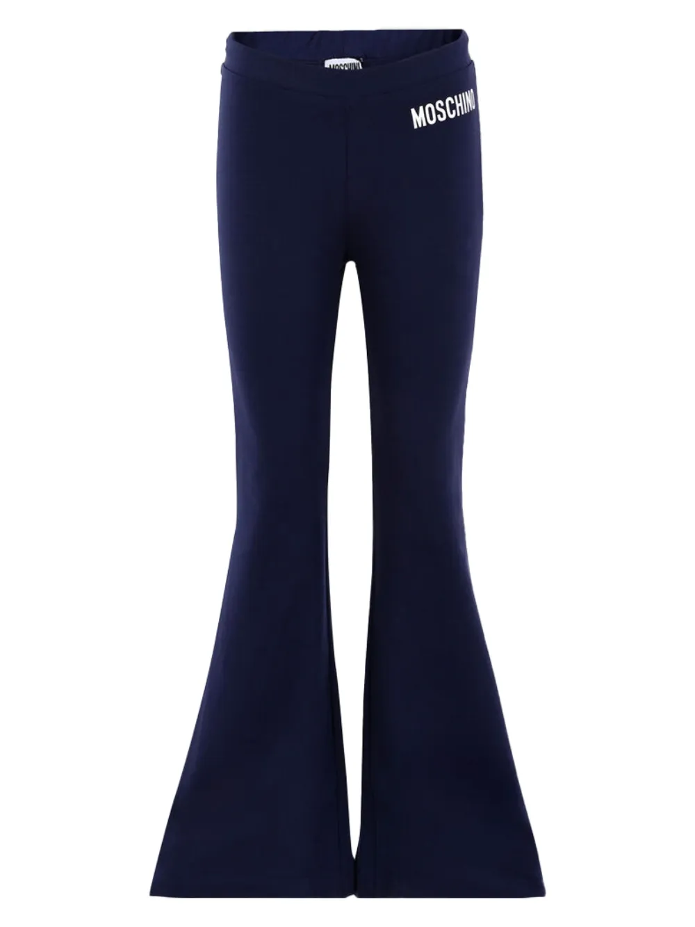 Расклешенные брюки с логотипом Moschino Kids, синий
Расклешенные брюки с логотипом Moschino Kids, синий