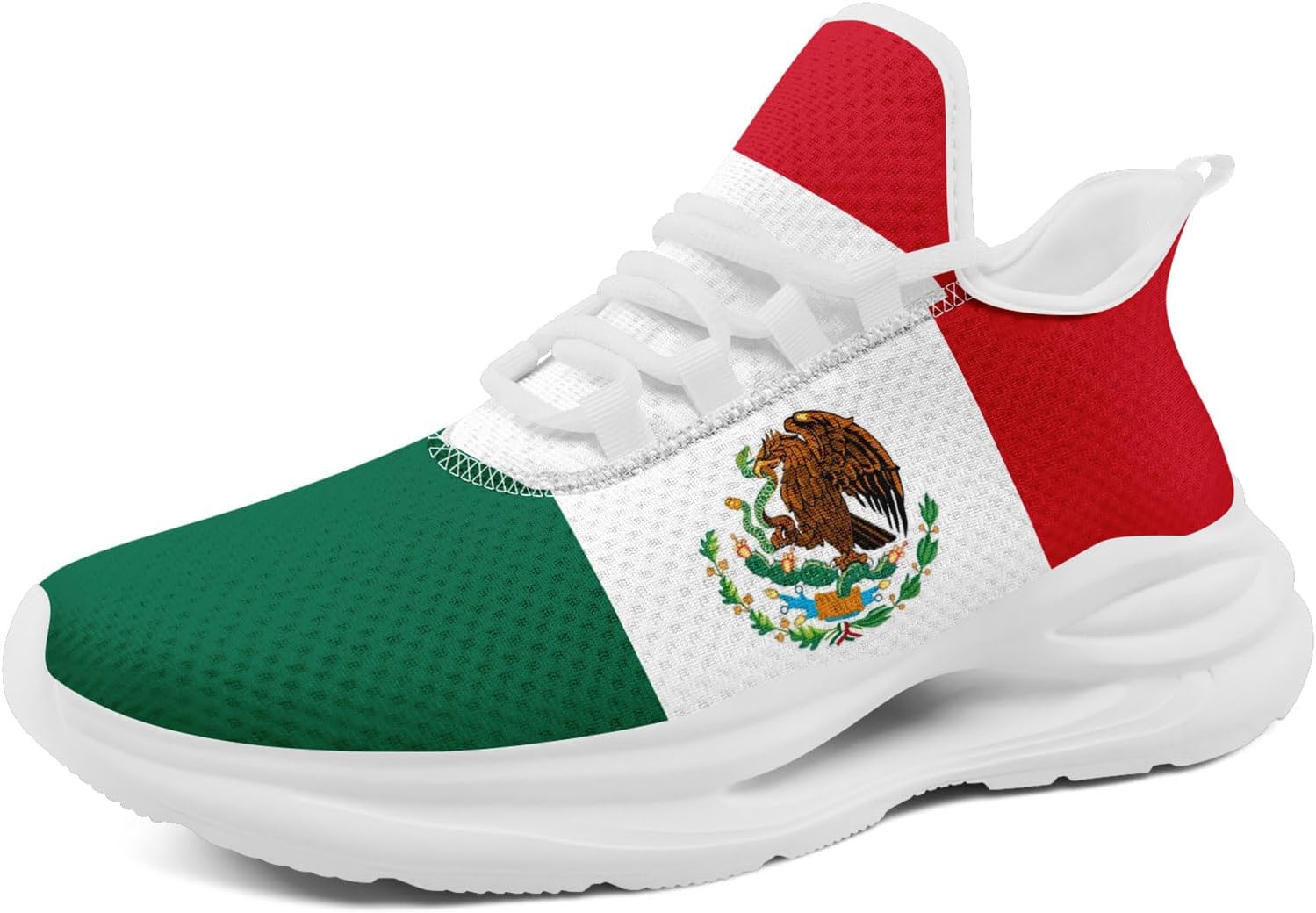 Мужские кроссовки с флагом Мексики, легкие спортивные кроссовки с патриотическим мексиканским орлом, удобная спортивная обувь для женщин Awsole, Green-red-w-1
Мужские кроссовки с флагом Мексики, легкие спортивные кроссовки с патриотическим мексиканским орлом, удобная спортивная обувь для женщин Awsole, Green-red-w-1