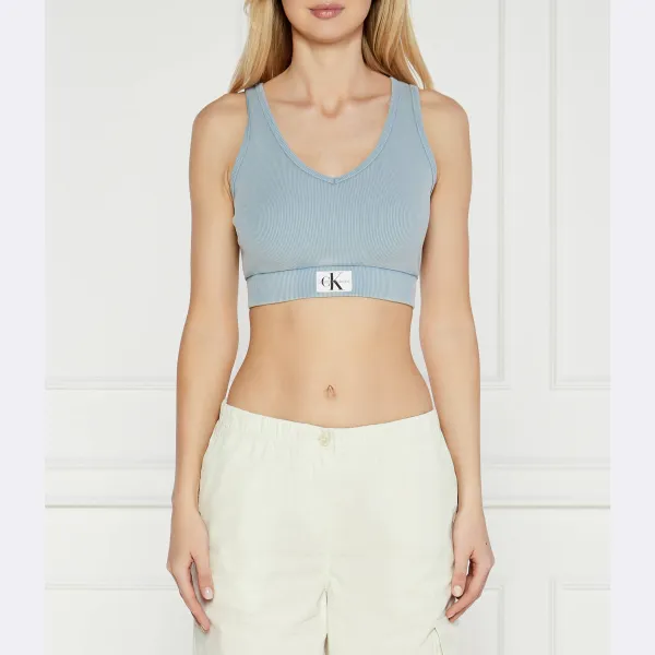 Топ узкого кроя с выстиранной этикеткой Calvin Klein, синий
Топ узкого кроя с выстиранной этикеткой Calvin Klein, синий