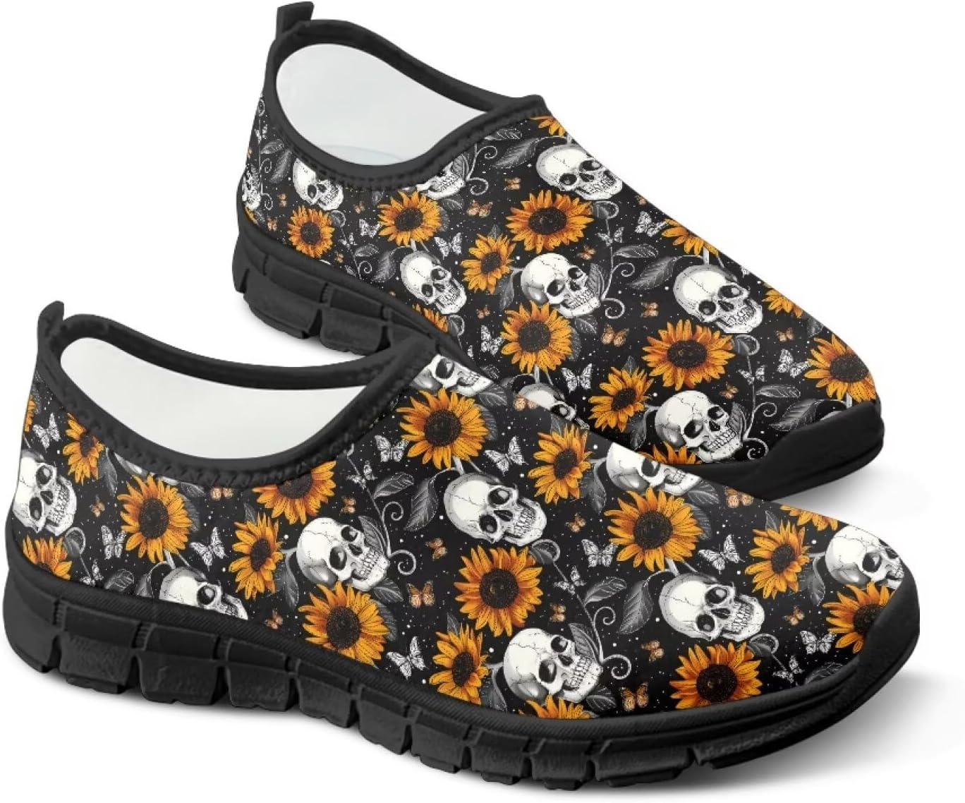 Женские кроссовки Fonplted без шнурков для прогулок, модные повседневные кроссовки, обувь на Хэллоуин для взрослых унисекс, Skull Flower
Женские кроссовки Fonplted без шнурков для прогулок, модные повседневные кроссовки, обувь на Хэллоуин для взрослых унисекс, Skull Flower