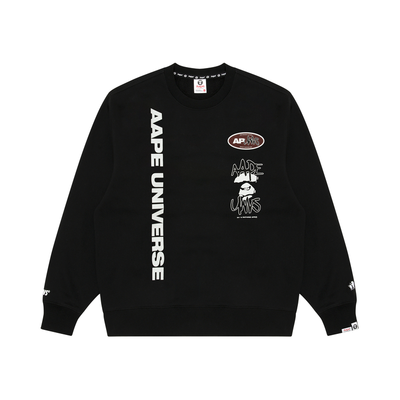 Свитшот с принтом от A Bathing APE Universe Aape, черный
Свитшот с принтом от A Bathing APE Universe Aape, черный