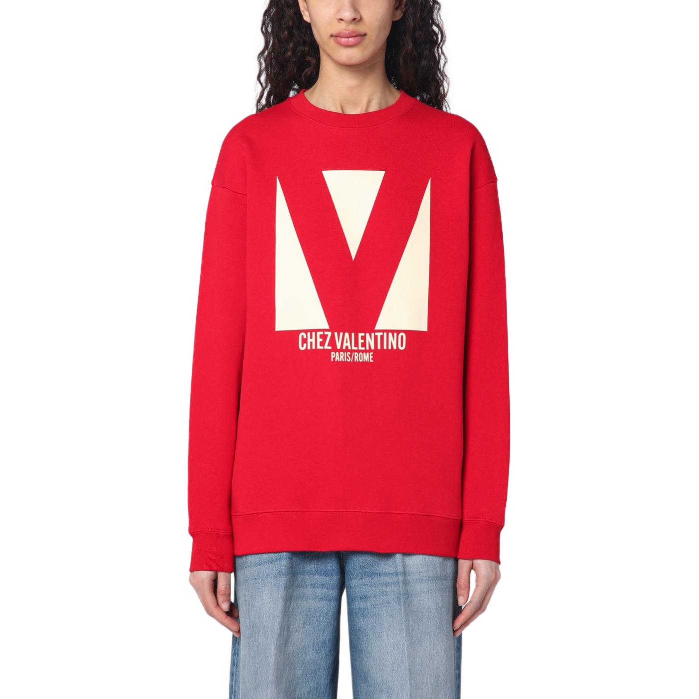 Свитшот с принтом логотипа Valentino, красный
Свитшот с принтом логотипа Valentino, красный