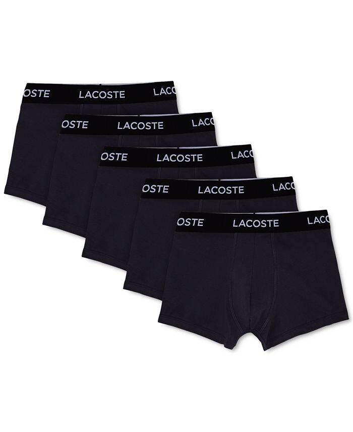 Комплект мужского хлопкового нижнего белья из 5 предметов Lacoste, черный
Комплект мужского хлопкового нижнего белья из 5 предметов Lacoste, черный